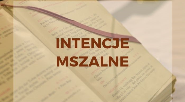 Intencje mszalne 